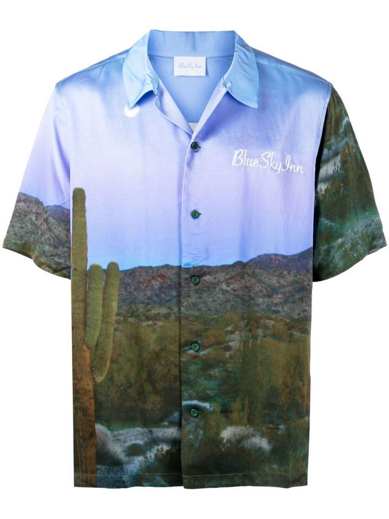 BLUE SKY INN landscape print short-sleeve shirt von BLUE SKY INN