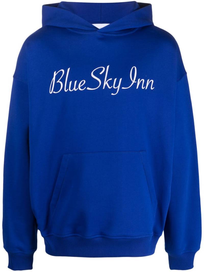 BLUE SKY INN logo-print cotton hoodie von BLUE SKY INN