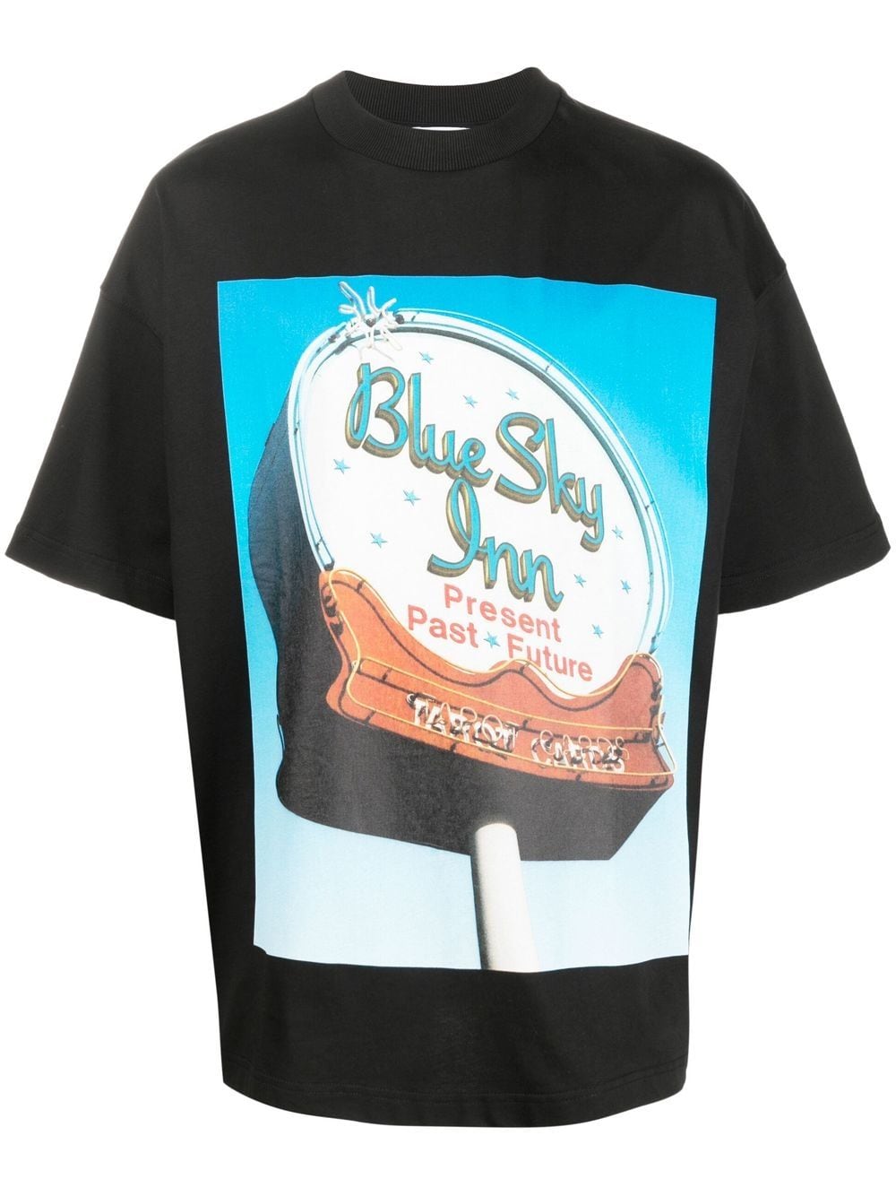 BLUE SKY INN logo-print short-sleeve T-shirt - Black von BLUE SKY INN