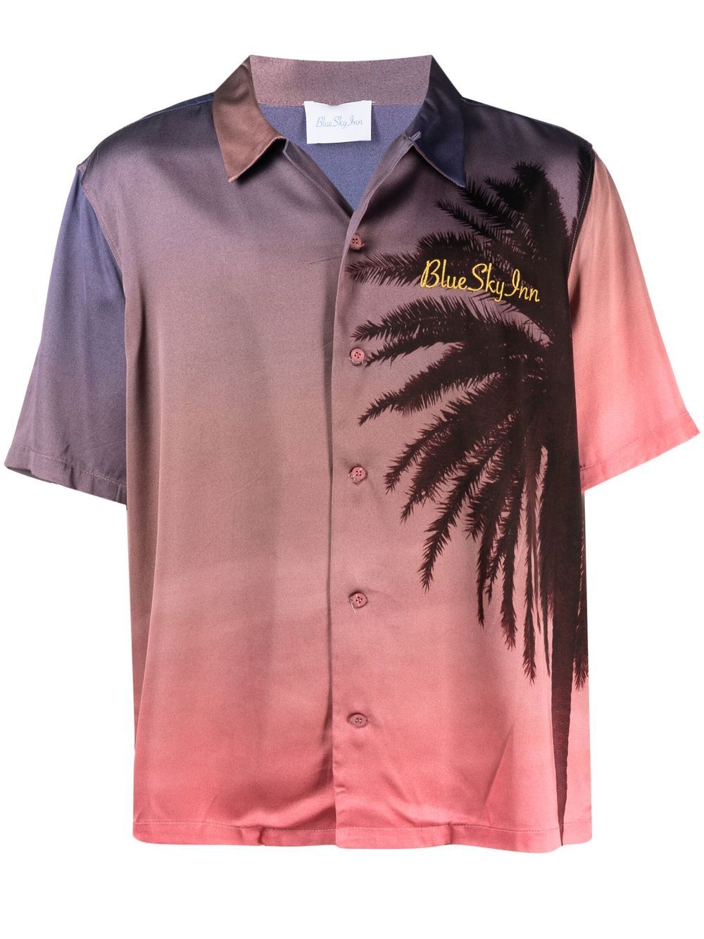 BLUE SKY INN palm tree gradient shirt - Pink von BLUE SKY INN