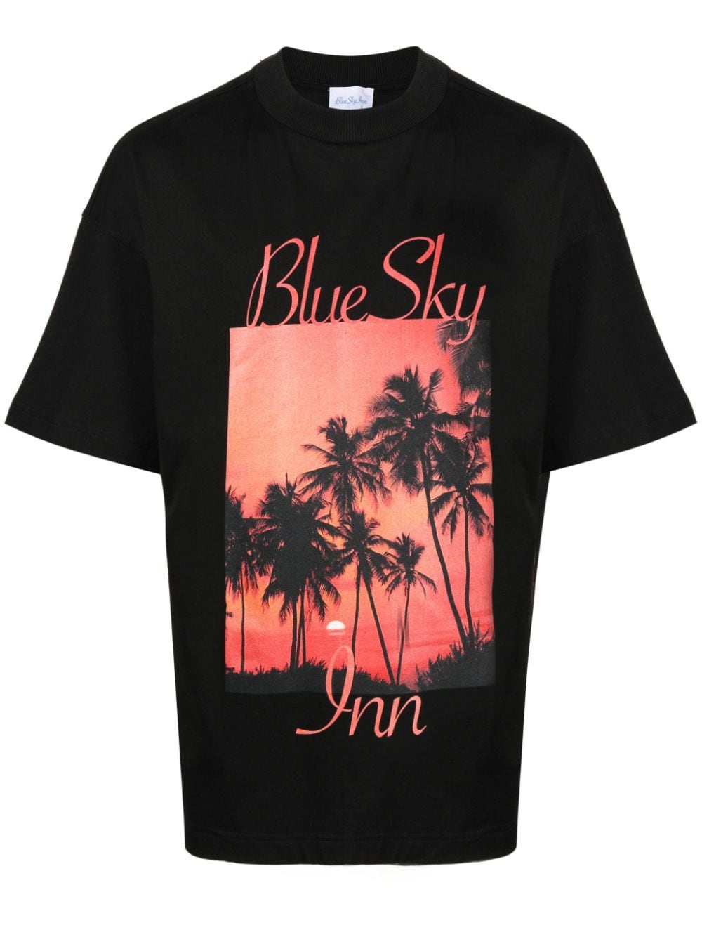 BLUE SKY INN photograph-print short-sleeve T-shirt - Black von BLUE SKY INN