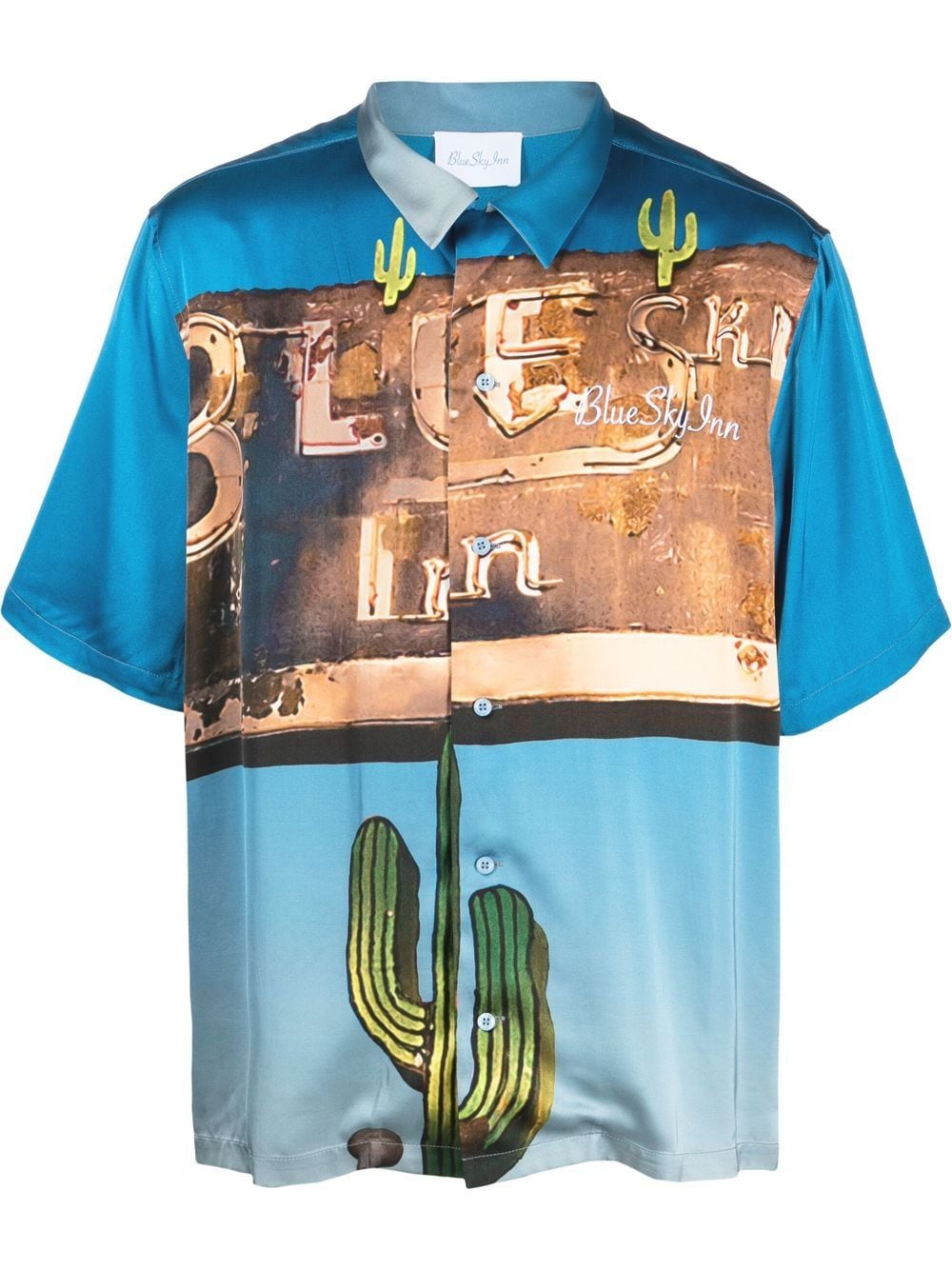 BLUE SKY INN photograph-print short-sleeved shirt von BLUE SKY INN