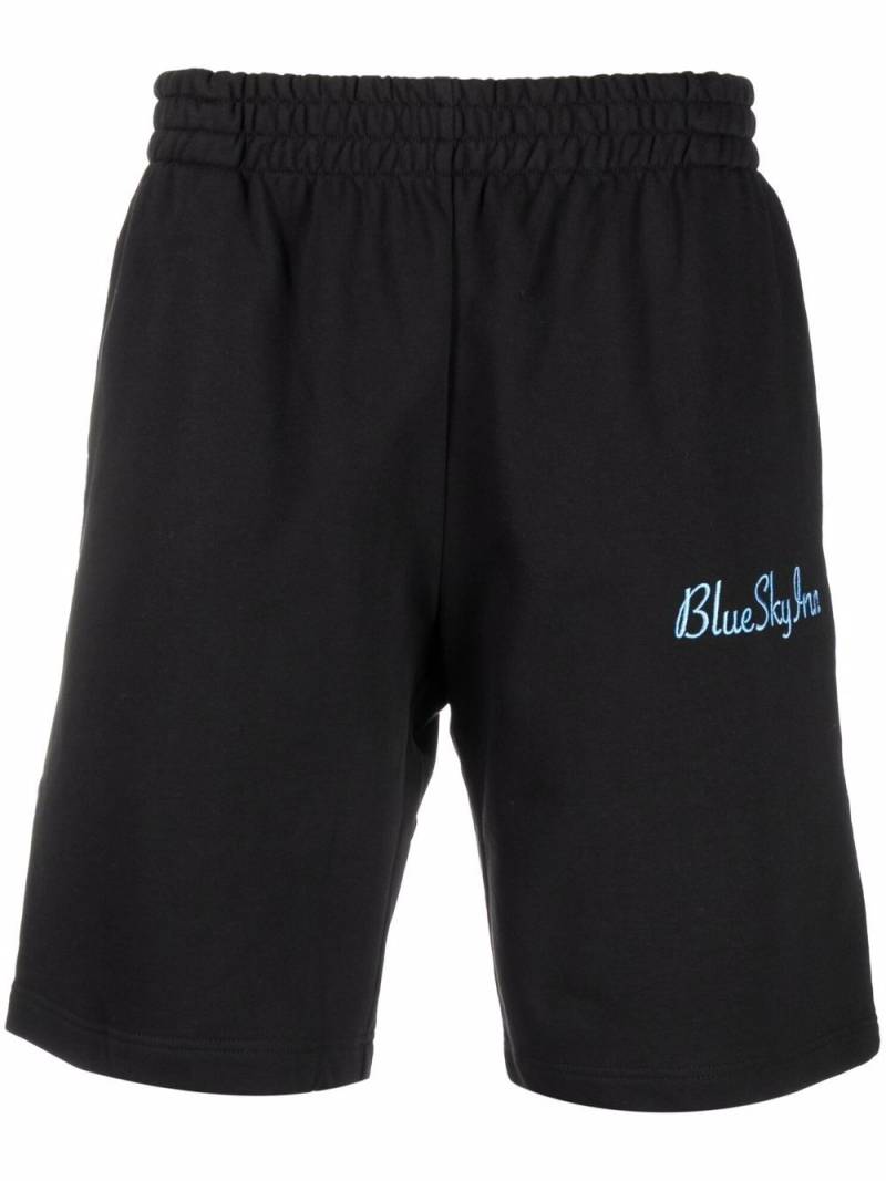 BLUE SKY INN washed-print elasticated shorts - Black von BLUE SKY INN