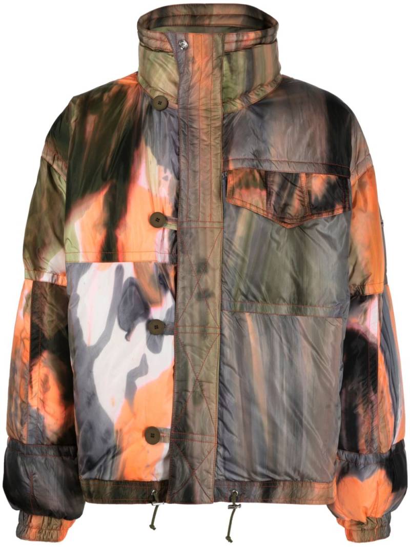 BLUEMARBLE graphic-print puffer jacket - Green von BLUEMARBLE