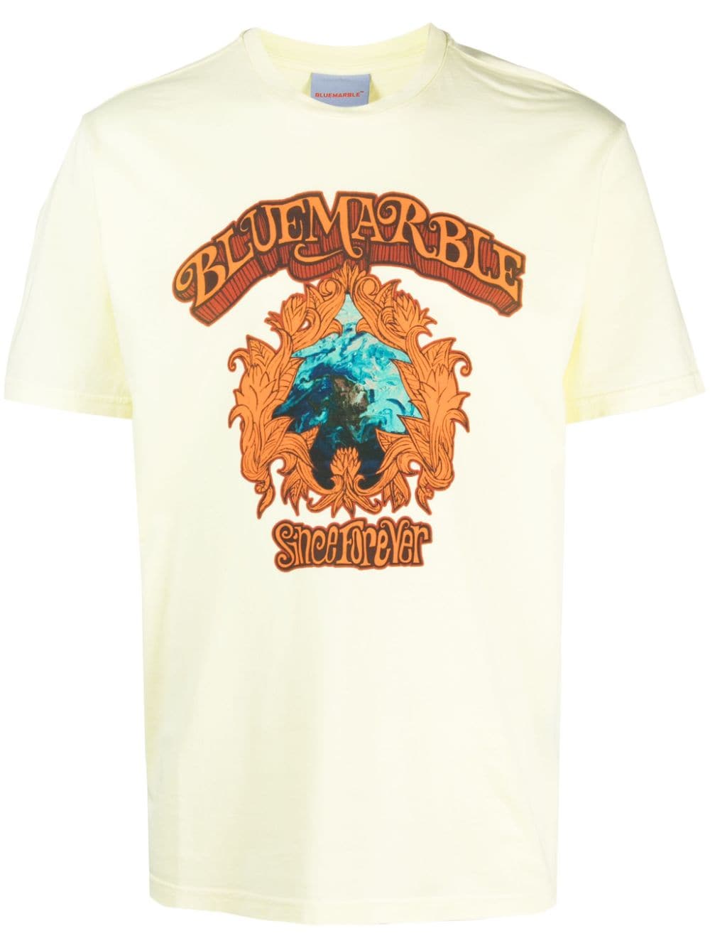 BLUEMARBLE logo-print cotton T-shirt - Yellow von BLUEMARBLE