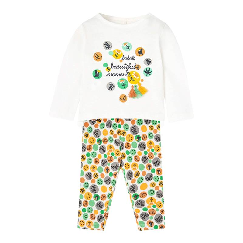 2-tlg. Set Shirt langarm und Leggings Beautiful moments von BOBOLI