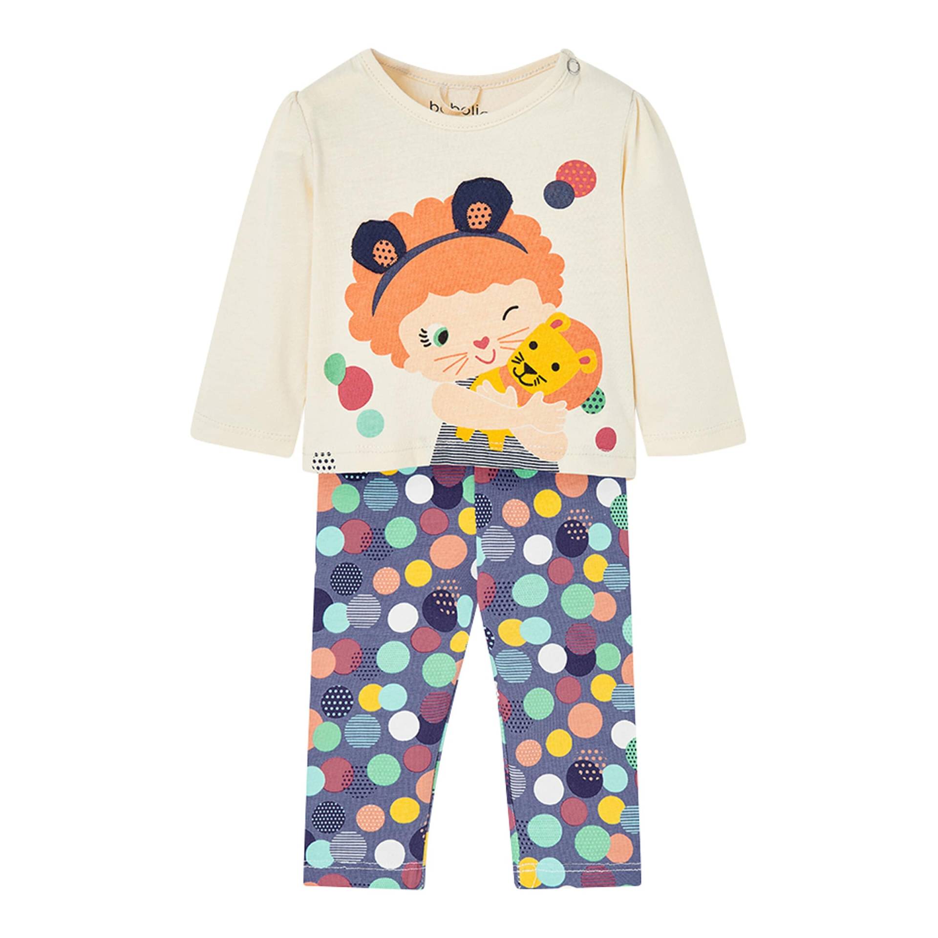 2-tlg. Set Shirt langarm und Leggings Punkte Mädchen 2-tlg. Set Shirt langarm und Leggings Punkte Mädchen von BOBOLI