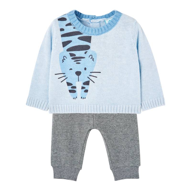 2-tlg. Set Strickpullover und Jogginghose Tiger von BOBOLI