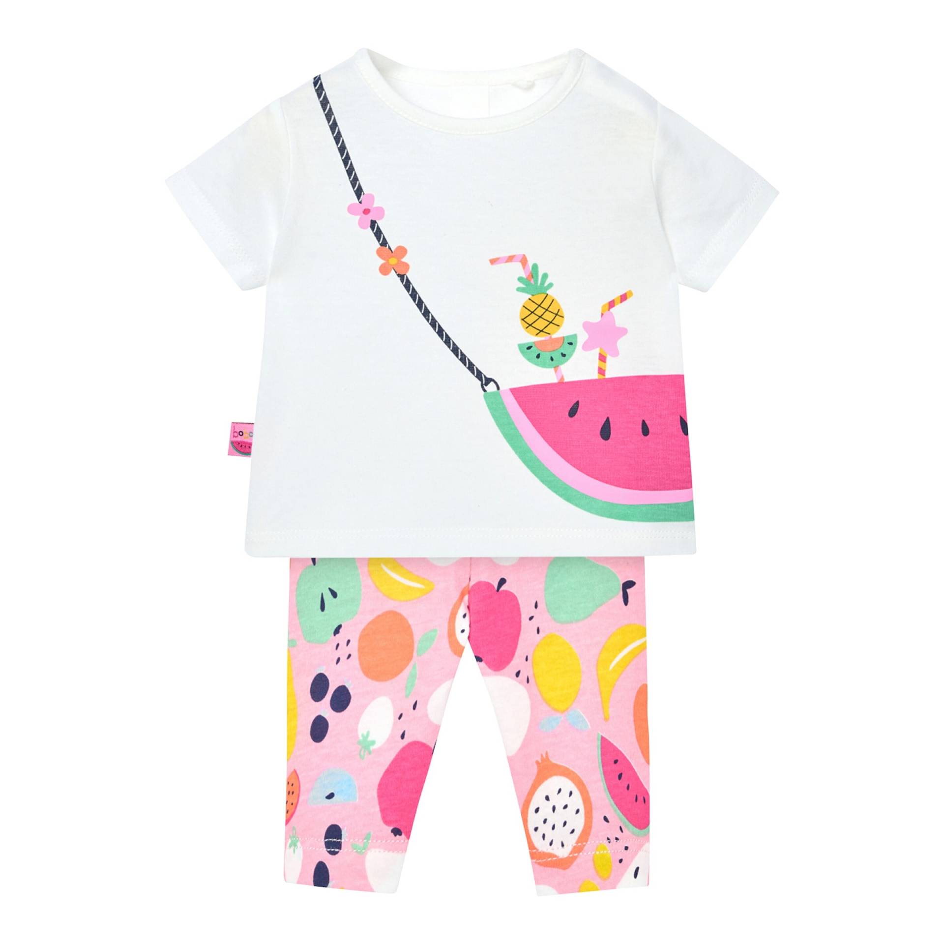 2-tlg. Set T-Shirt und Capri-Leggings Früchte von BOBOLI