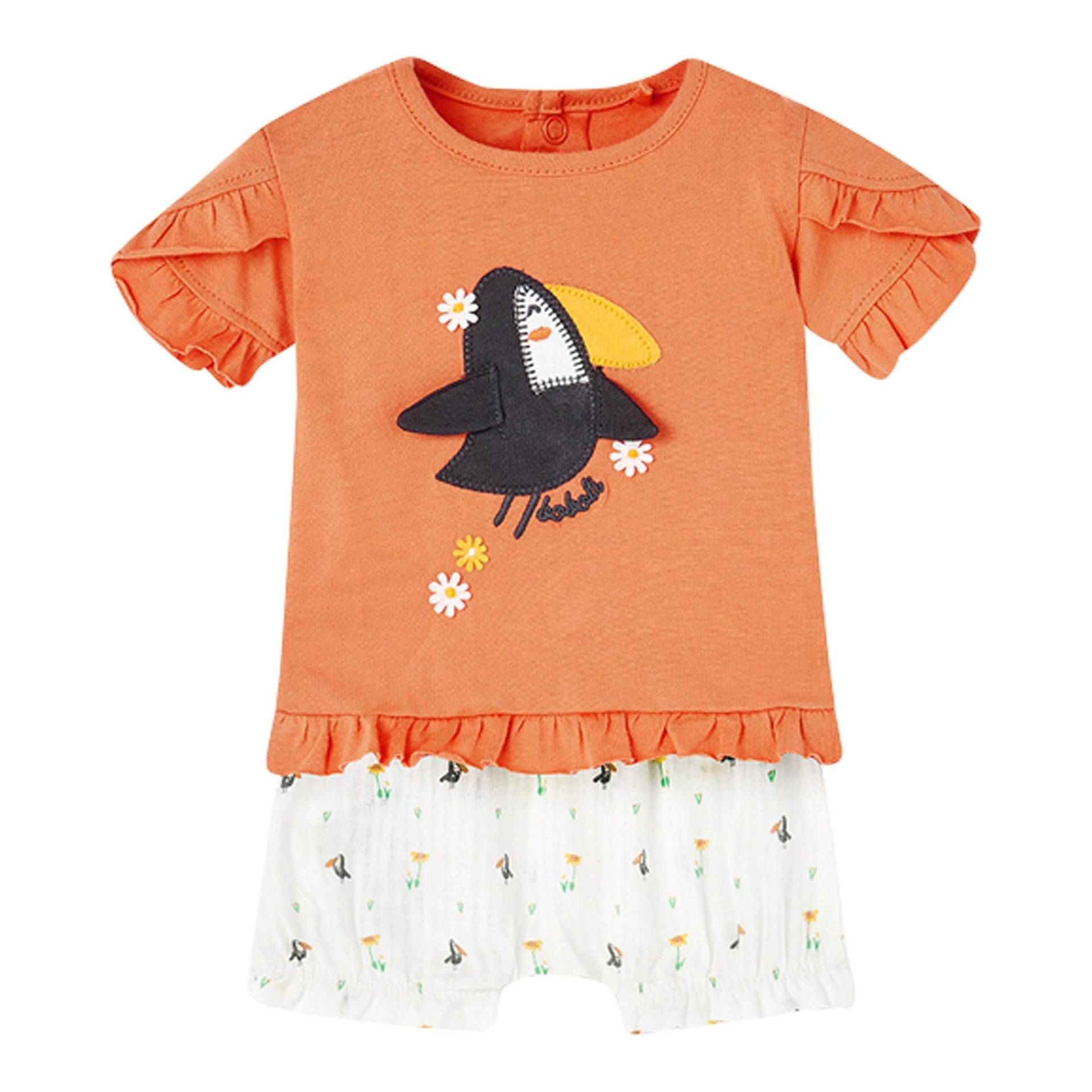 2-tlg. Set T-Shirt und Musselin-Shorts Tukan 2-tlg. Set T-Shirt und Musselin-Shorts Tukan von BOBOLI