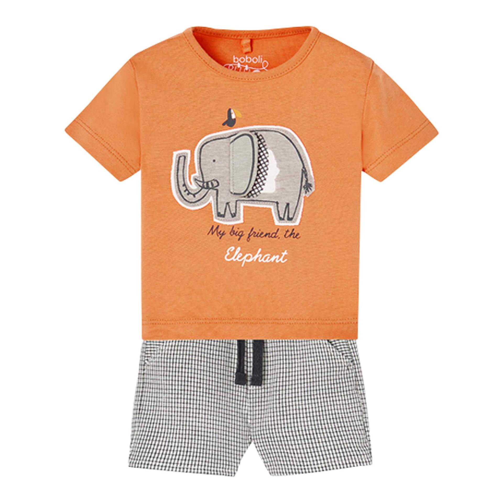 2-tlg. Set T-Shirt und Shorts Elefant von BOBOLI