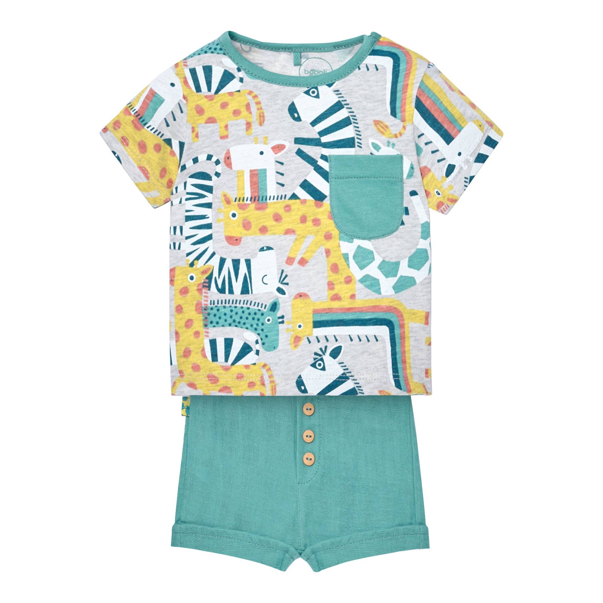 2-tlg. Set T-Shirt und Shorts Tiere von BOBOLI