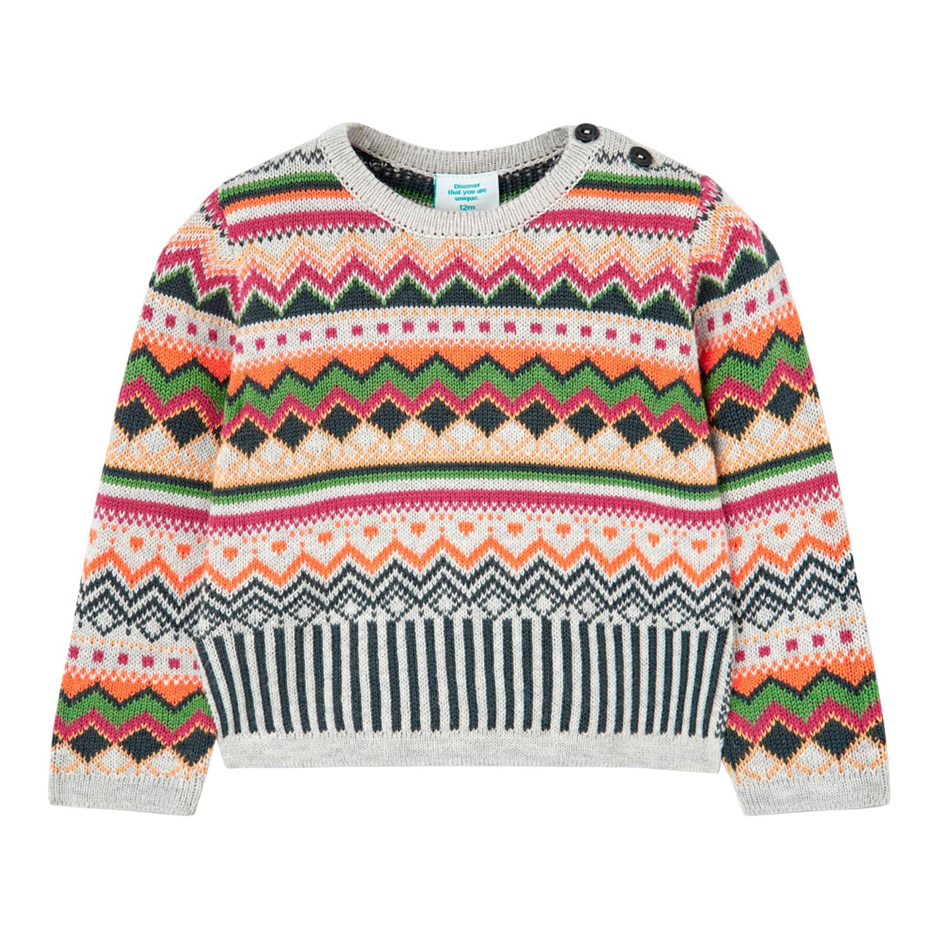 Jacquard-Strickpullover von BOBOLI