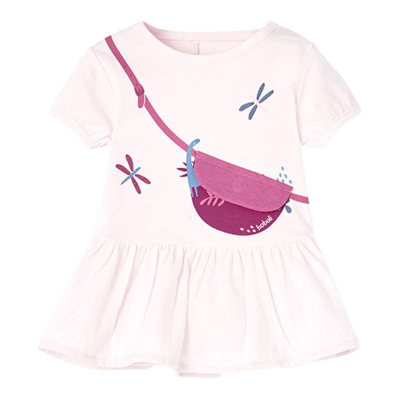 Kleid kurzarm Tasche von BOBOLI