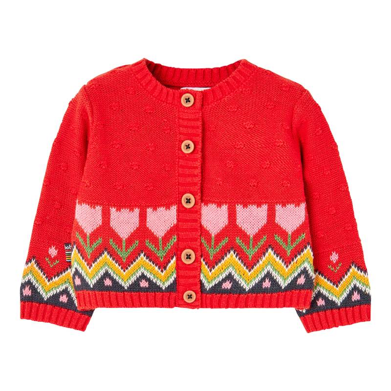 Strickjacke Blumen von BOBOLI