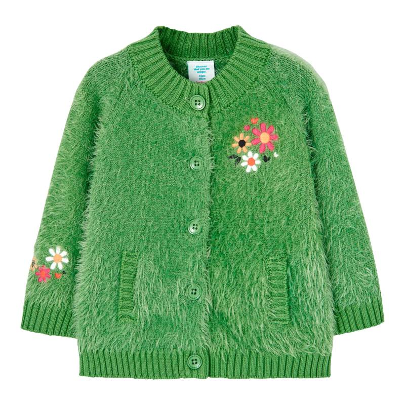 Strickjacke Fancy-Garn Blumen von BOBOLI