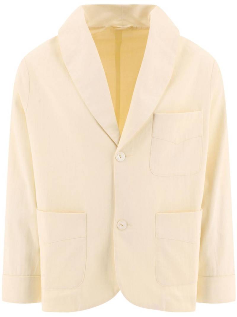 BODE "Herringbone Smoking" cotton jacket - Neutrals von BODE