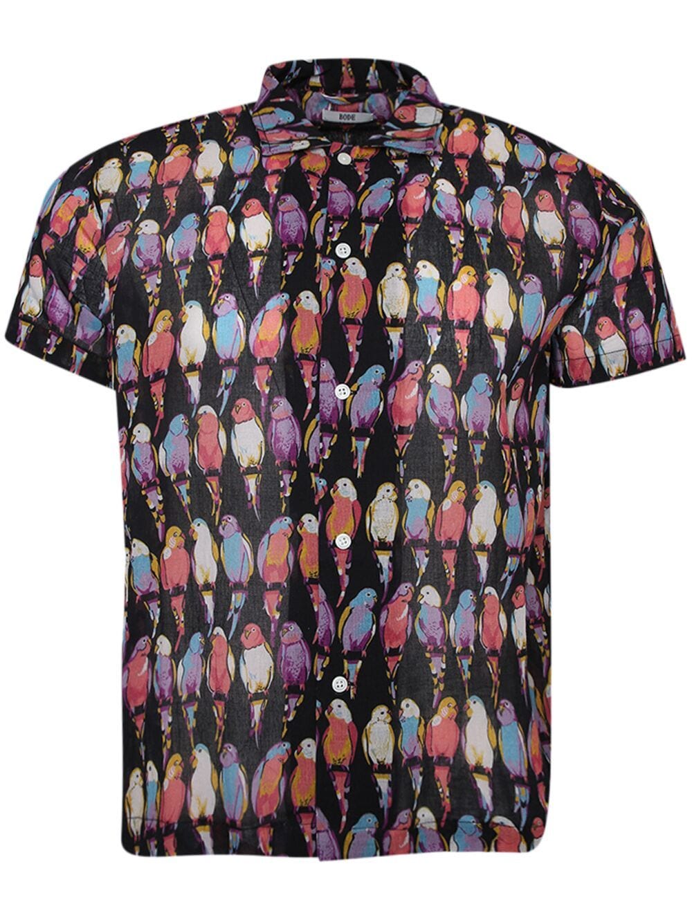 BODE Parakeet short-sleeve shirt - Black von BODE