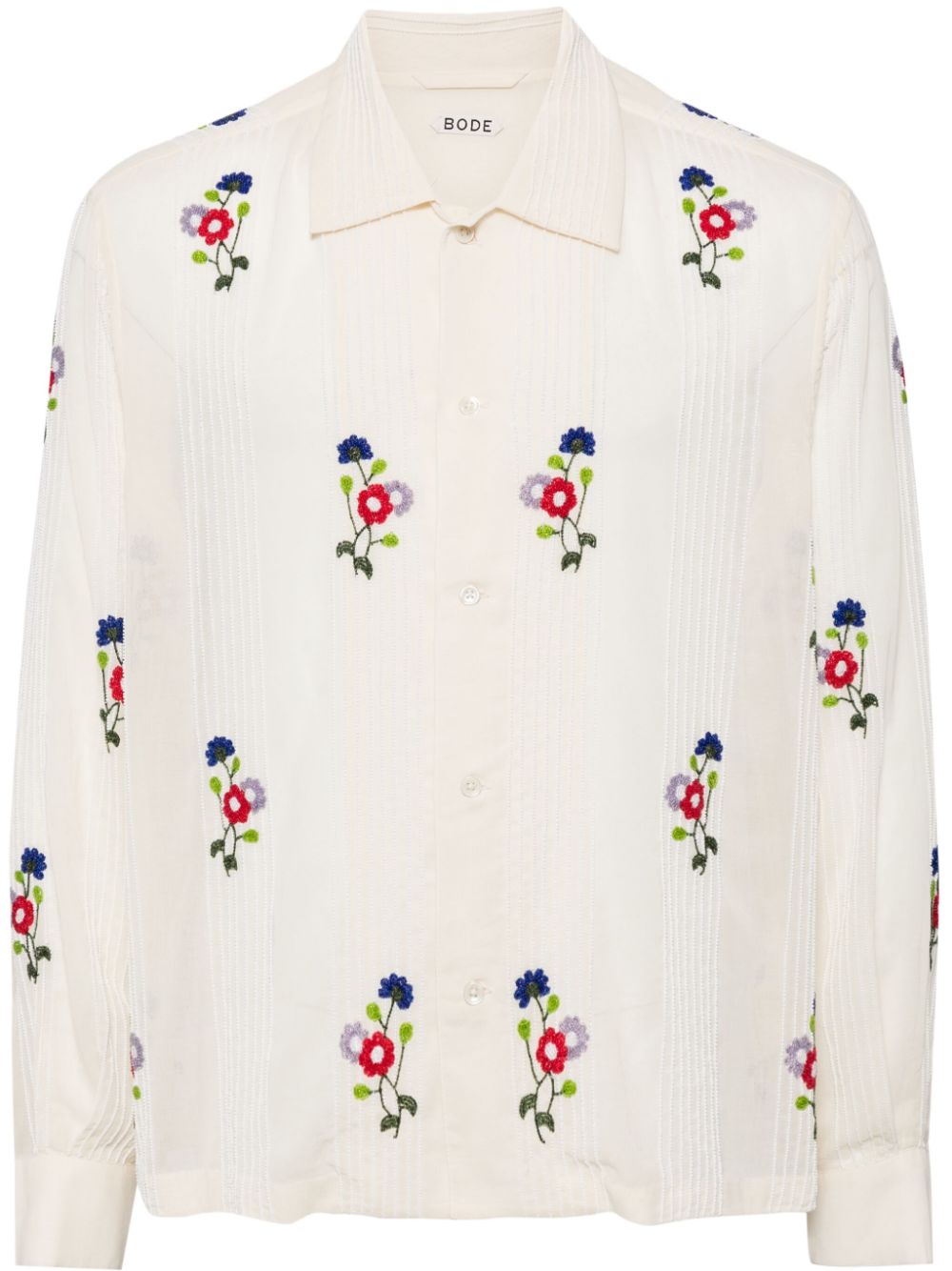 BODE Wildflower bead-embellished shirt - White von BODE