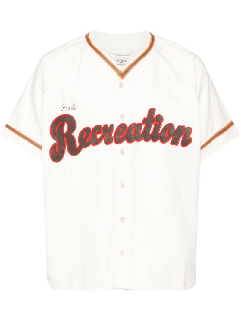 BODE baseball shirt - Neutrals von BODE