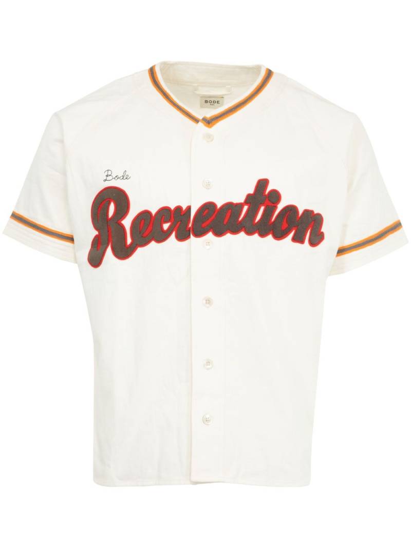 BODE baseball shirt - White von BODE