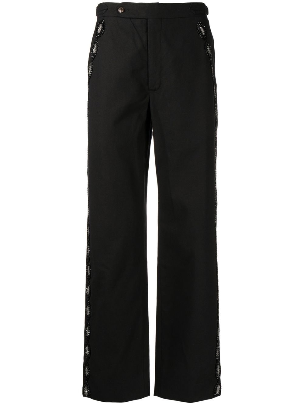 BODE bead-embellished tailored trousers - Black von BODE