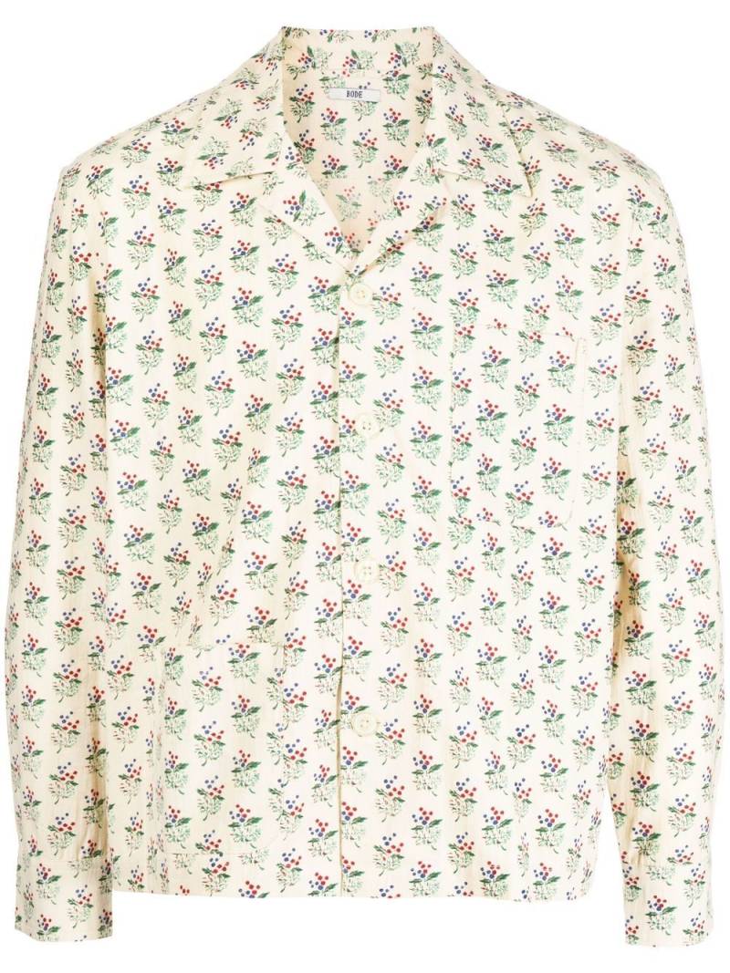 BODE floral-print shirt - Yellow von BODE