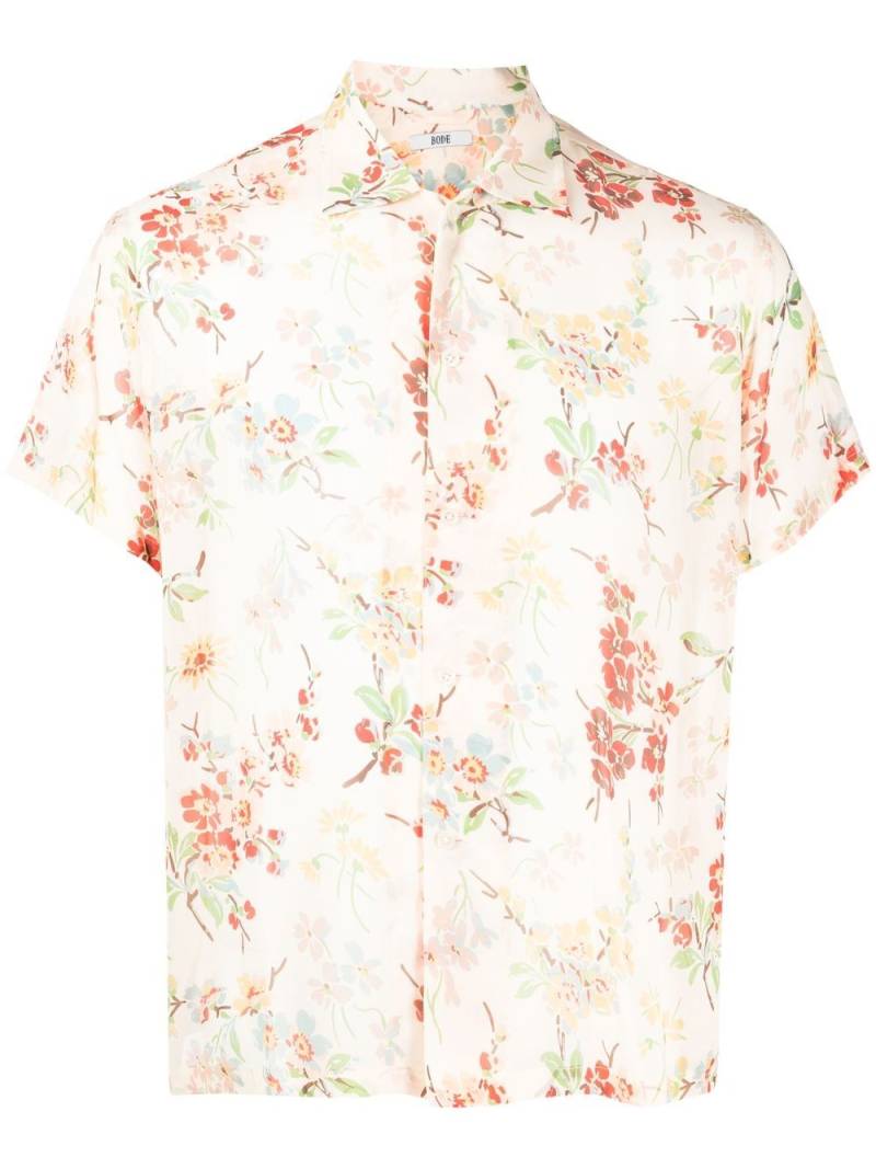 BODE floral-print silk shirt - Neutrals von BODE