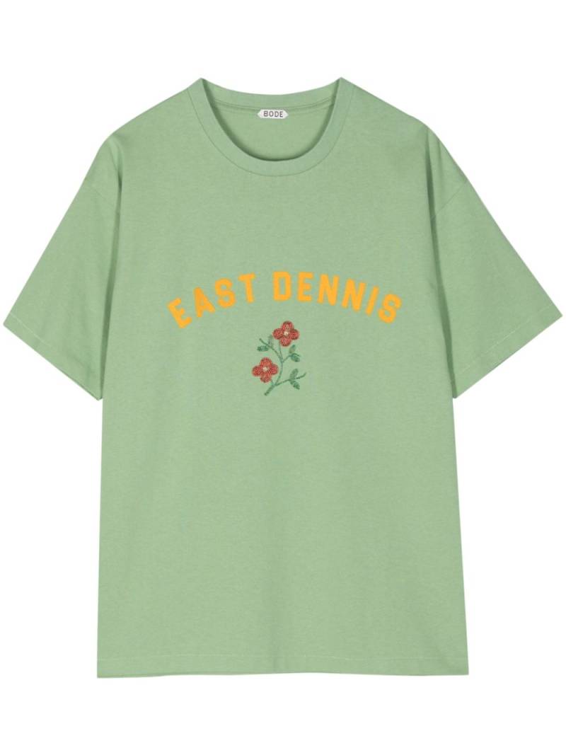 BODE graphic print cotton T-shirt - Green von BODE