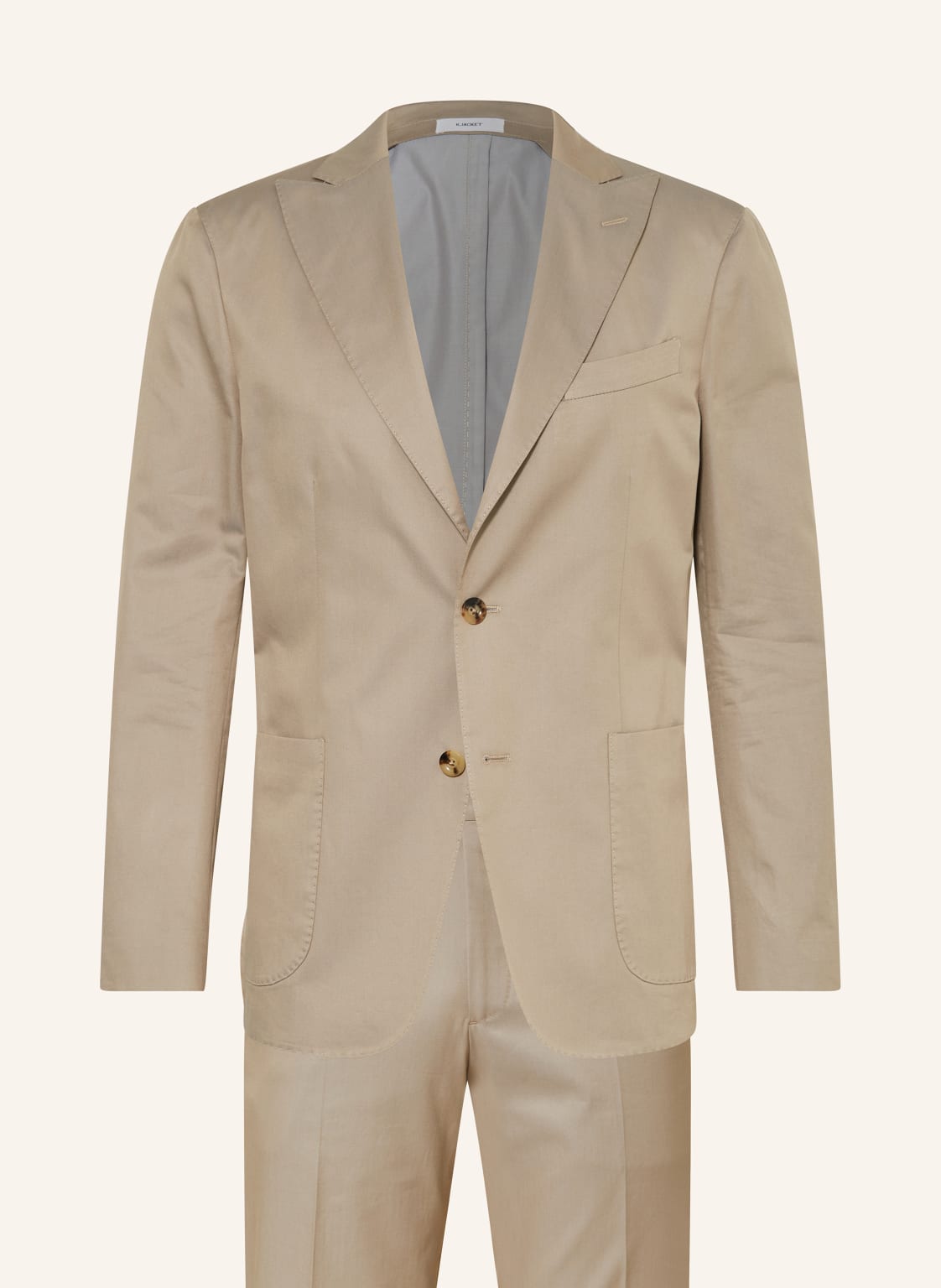 Boglioli Anzug Extra Slim Fit beige von BOGLIOLI