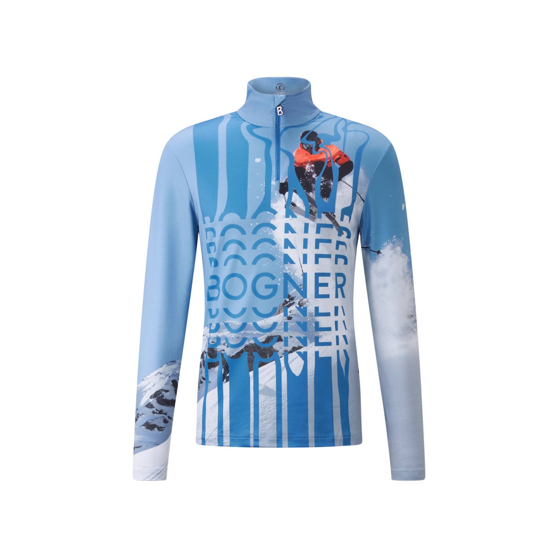 BOGNER SPORT First Layer Verti für Herren - Blau/Off-White - 3XL von BOGNER Sport