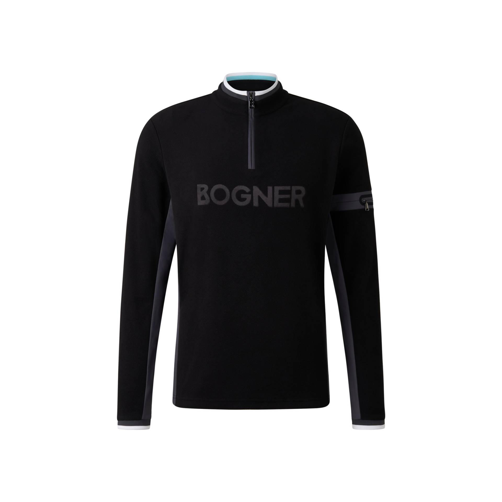 BOGNER SPORT Fleece-Shirt Gilbert für Herren - Schwarz/Grau - XXL von BOGNER Sport