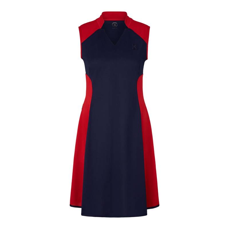 BOGNER SPORT Funktions-Polo-Kleid Carlotta für Damen - Dunkelblau/Rot - 34 von BOGNER Sport