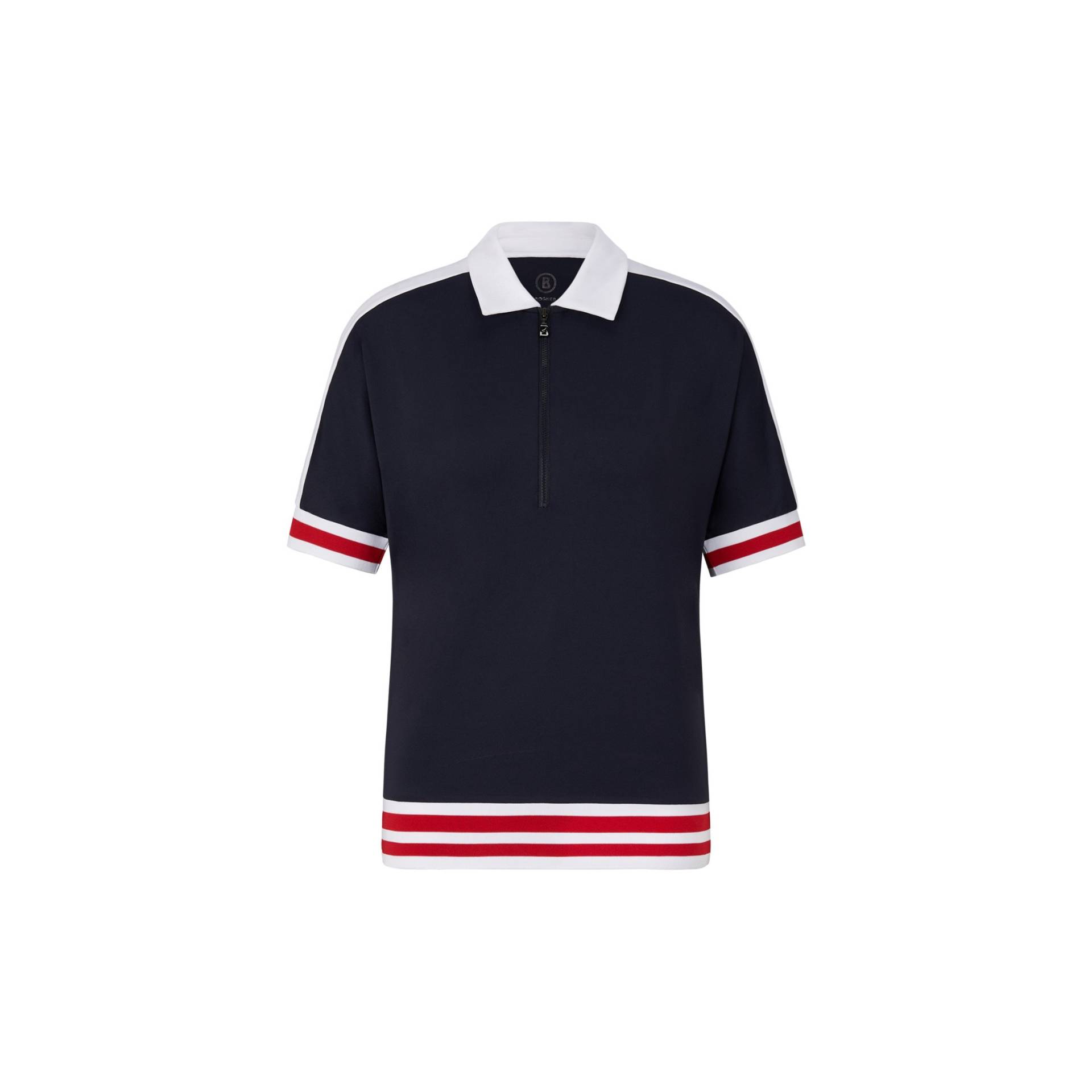 BOGNER SPORT Funktions-Polo-Shirt Amelia für Damen - Navy-Blau/Rot - 40 von BOGNER Sport