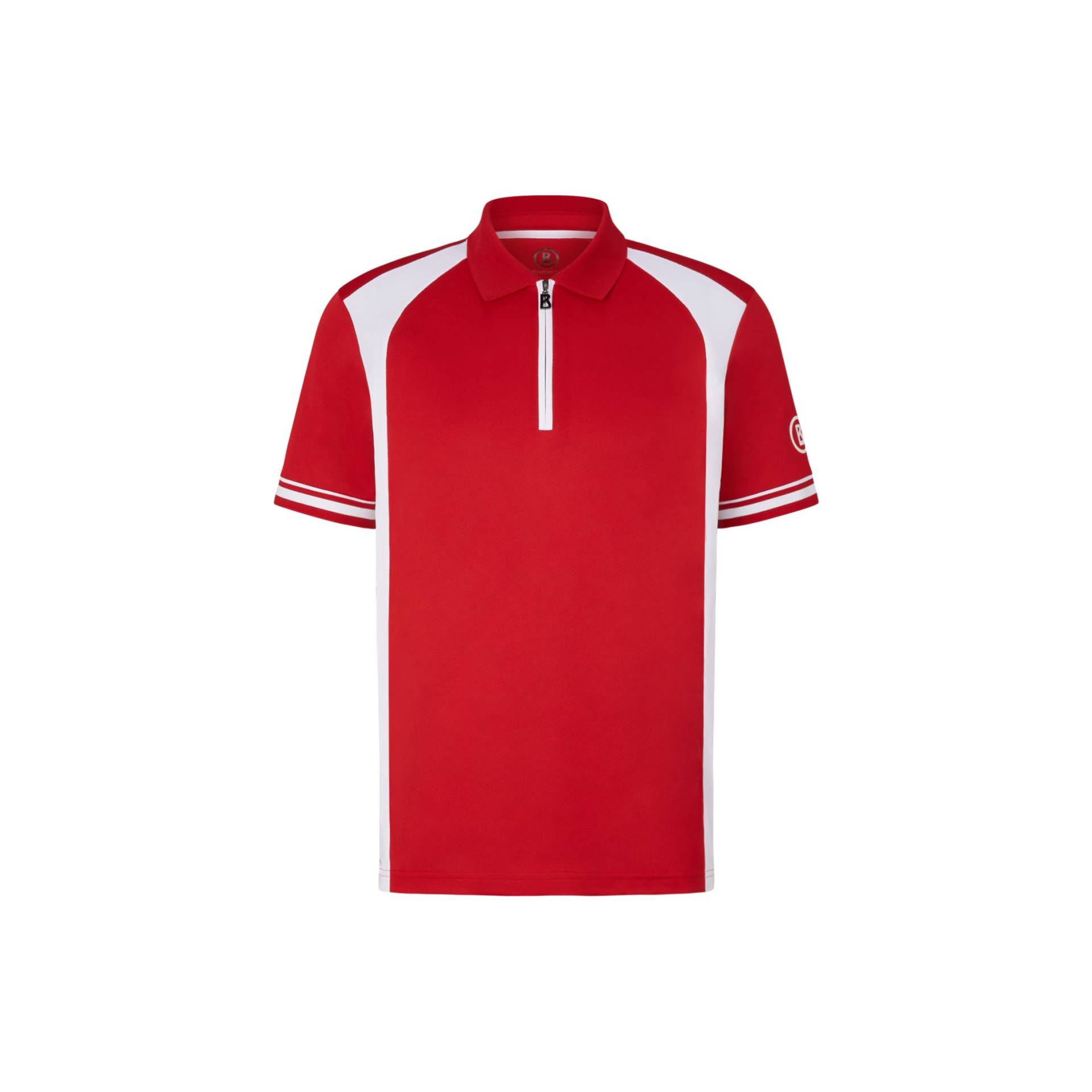 BOGNER SPORT Funktions-Polo-Shirt Barney für Herren - Rot/Weiß - 3XL von BOGNER Sport