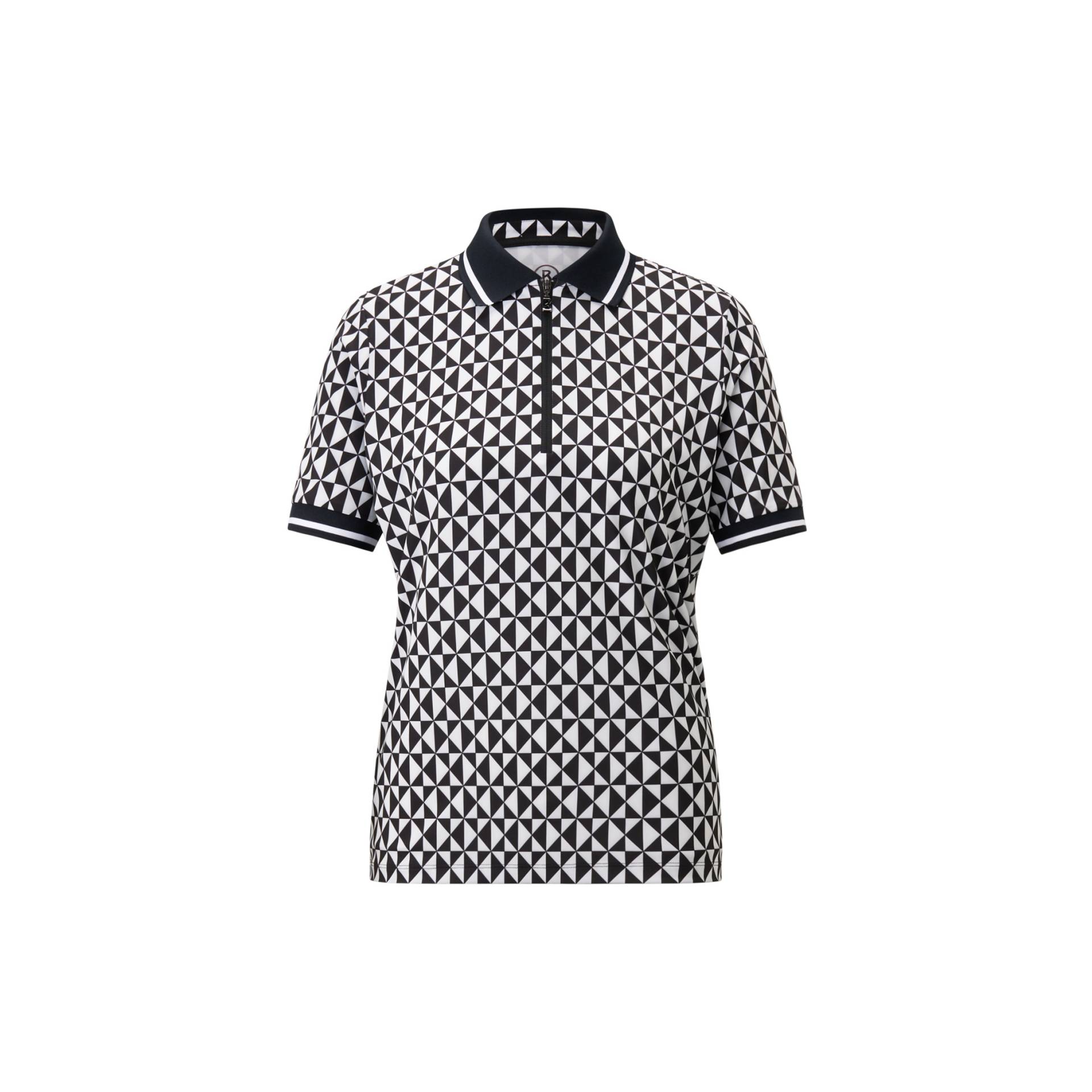 BOGNER SPORT Funktions-Polo-Shirt Calista für Damen - Schwarz/Weiß - 46 von BOGNER Sport