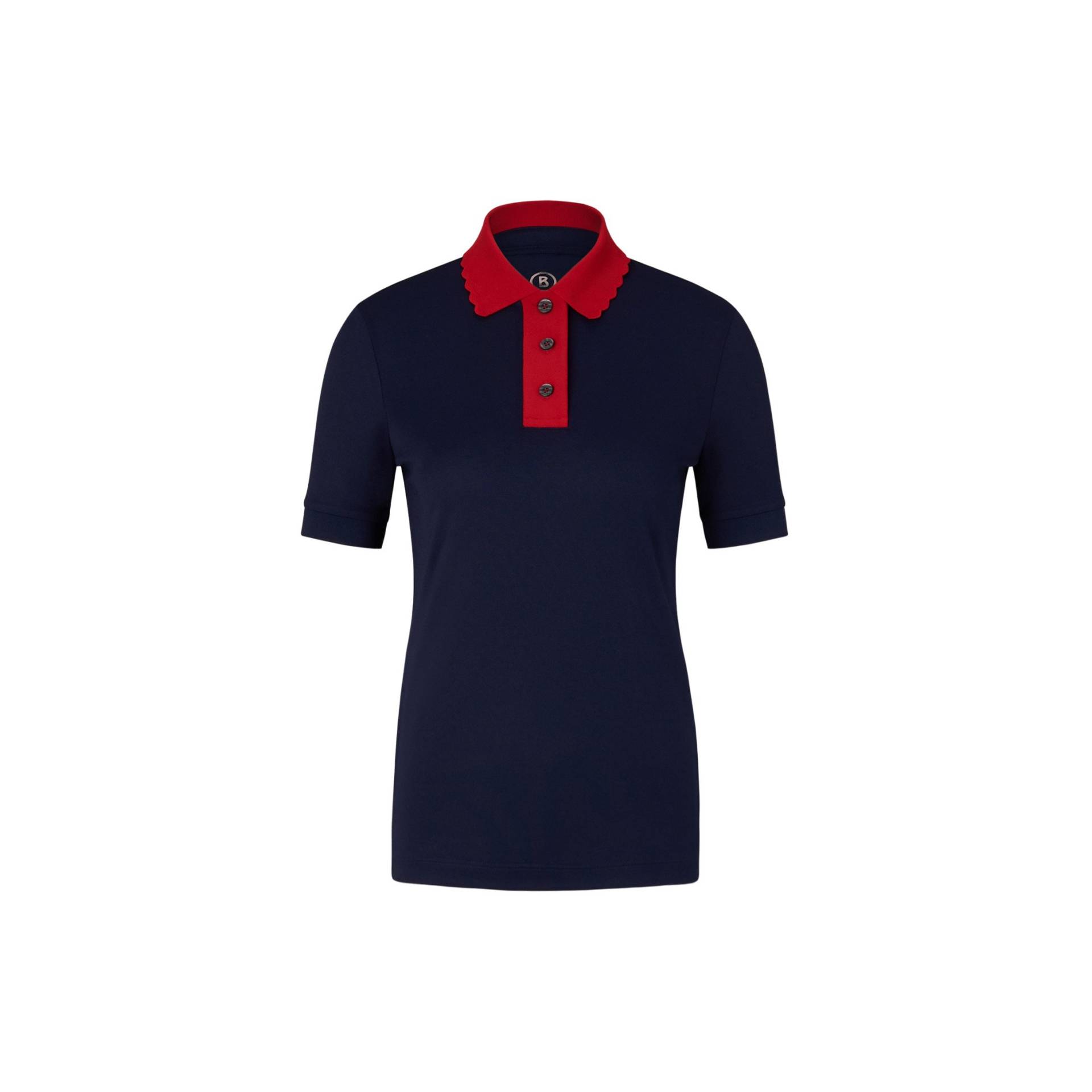 BOGNER SPORT Funktions-Polo-Shirt Carole für Damen - Navy-Blau/Rot - 40 von BOGNER Sport
