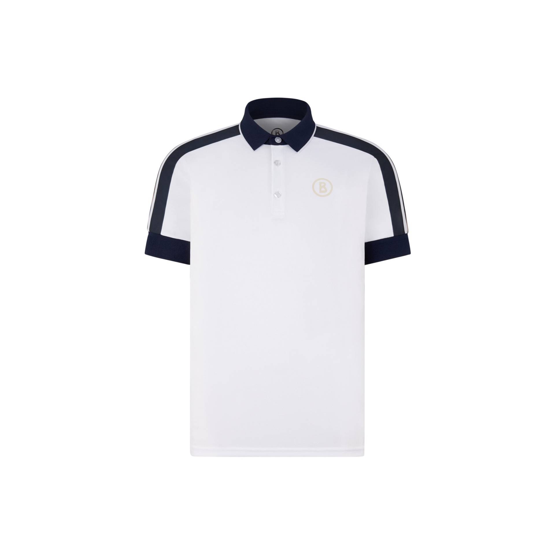 BOGNER SPORT Funktions-Polo-Shirt Claudius für Herren - Weiß/Navy-Blau - XL von BOGNER Sport