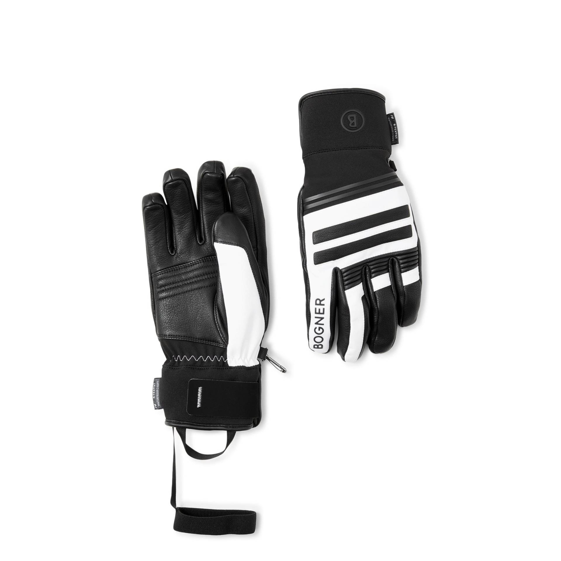 BOGNER SPORT Handschuhe Alex für Herren - Schwarz/Weiß - 10,5 von BOGNER Sport