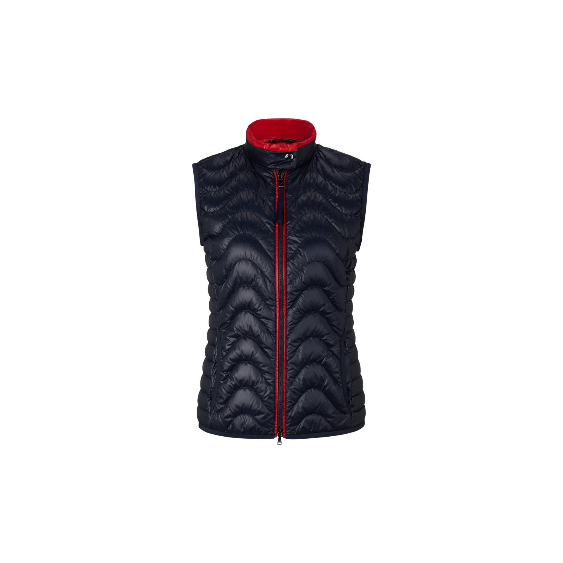 BOGNER SPORT Leichtdaunenweste Kleo für Damen - Navy-Blau/Rot - 36 von BOGNER Sport