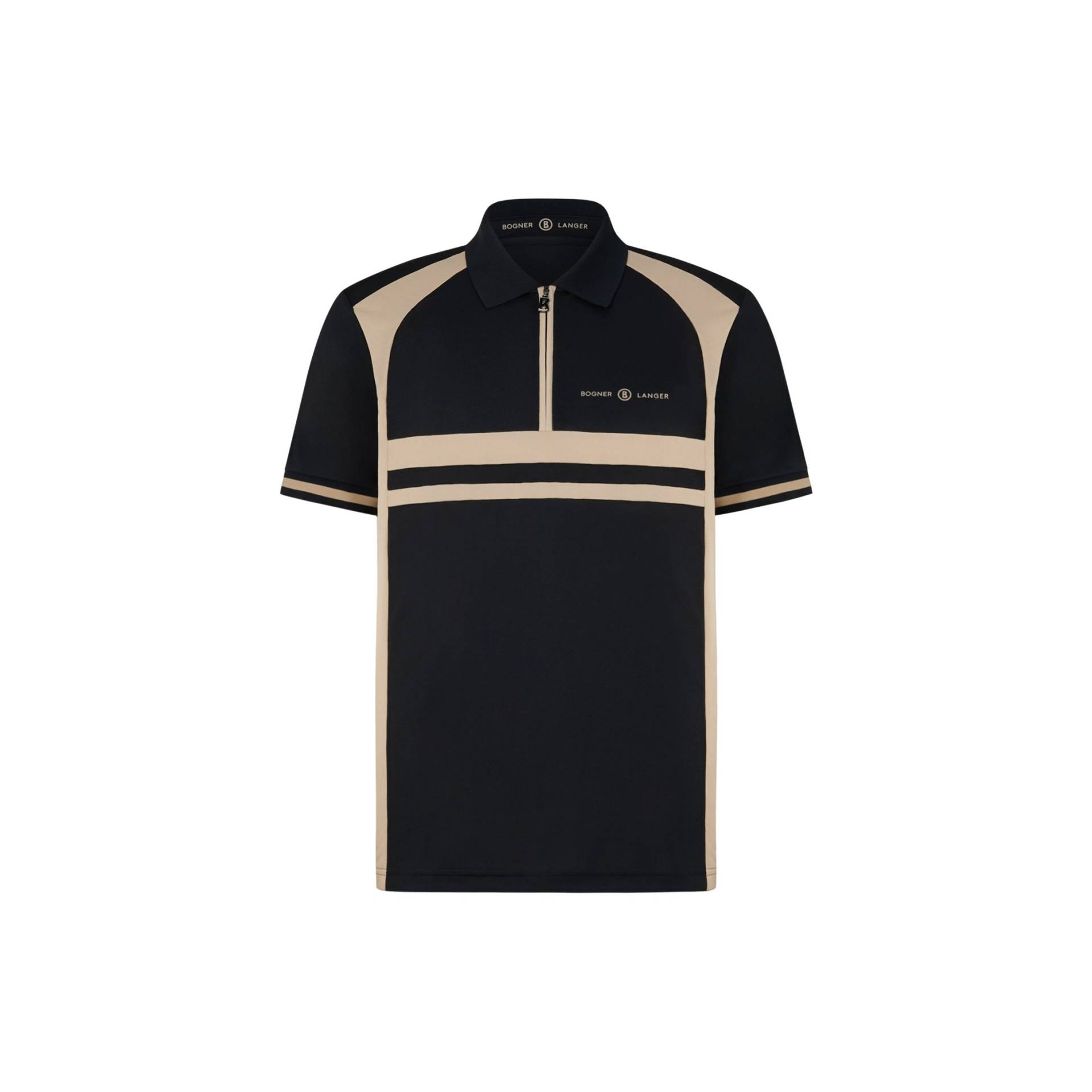 BOGNER SPORT Polo-Shirt Bernhard für Herren - Schwarz/Beige - 3XL von BOGNER Sport