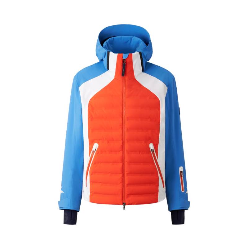 BOGNER SPORT Ski-Daunenjacke Jorik für Herren - Koralle/Blau/Weiß - 46 von BOGNER Sport