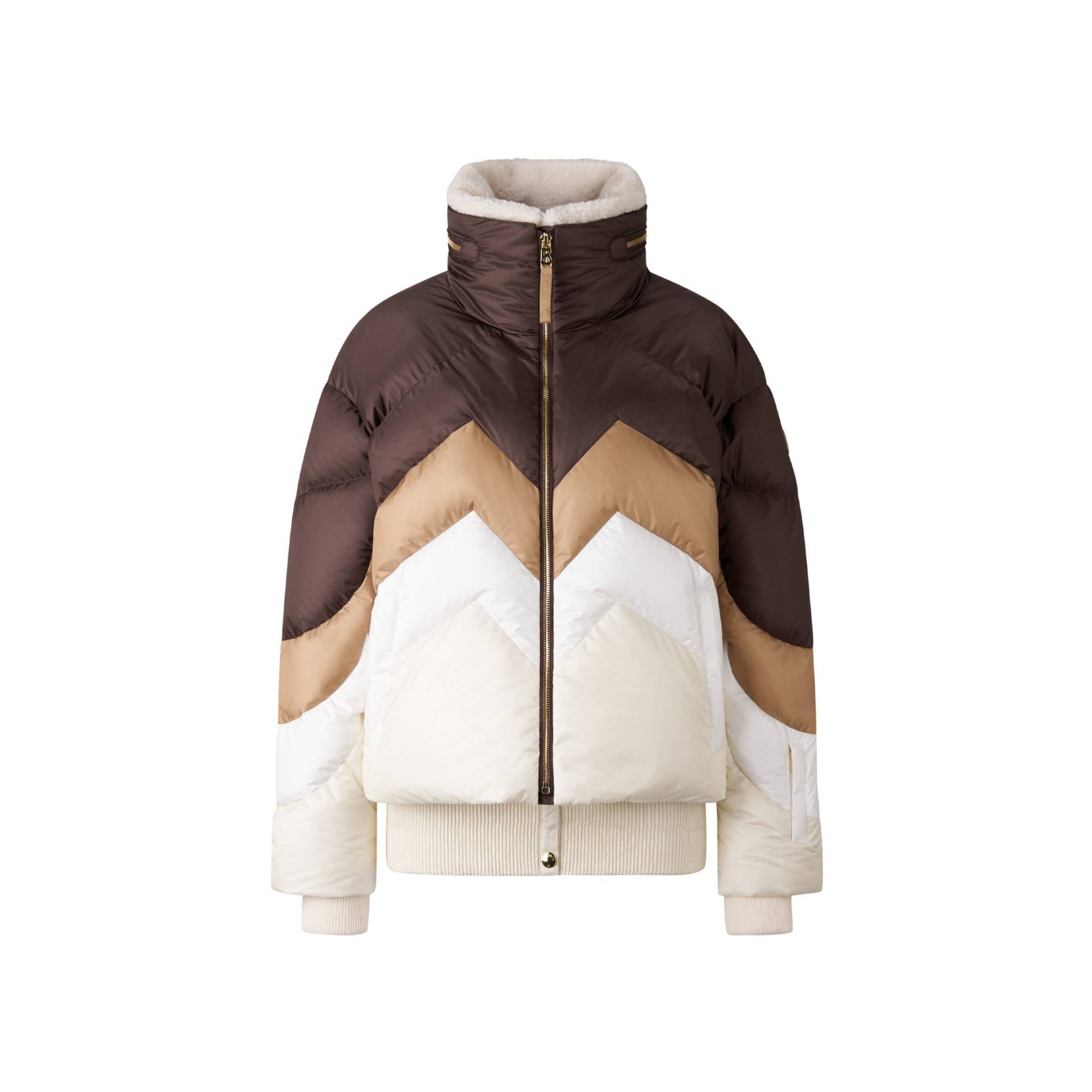 BOGNER SPORT Ski-Daunenjacke Vanja für Damen - Dunkelbraun/Off-White - 32 von BOGNER Sport