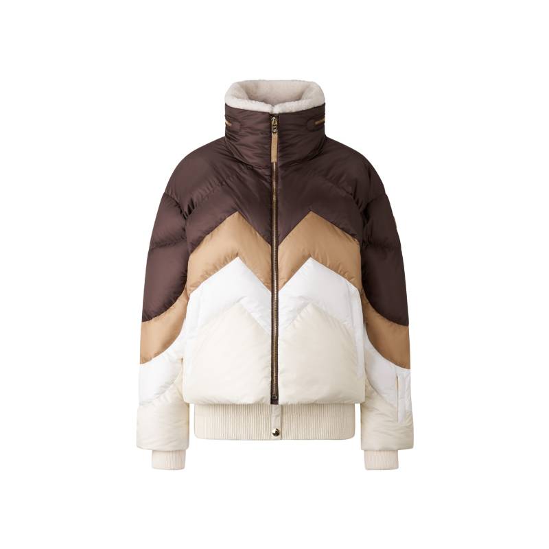 BOGNER SPORT Ski-Daunenjacke Vanja für Damen - Dunkelbraun/Off-White - 34 von BOGNER Sport