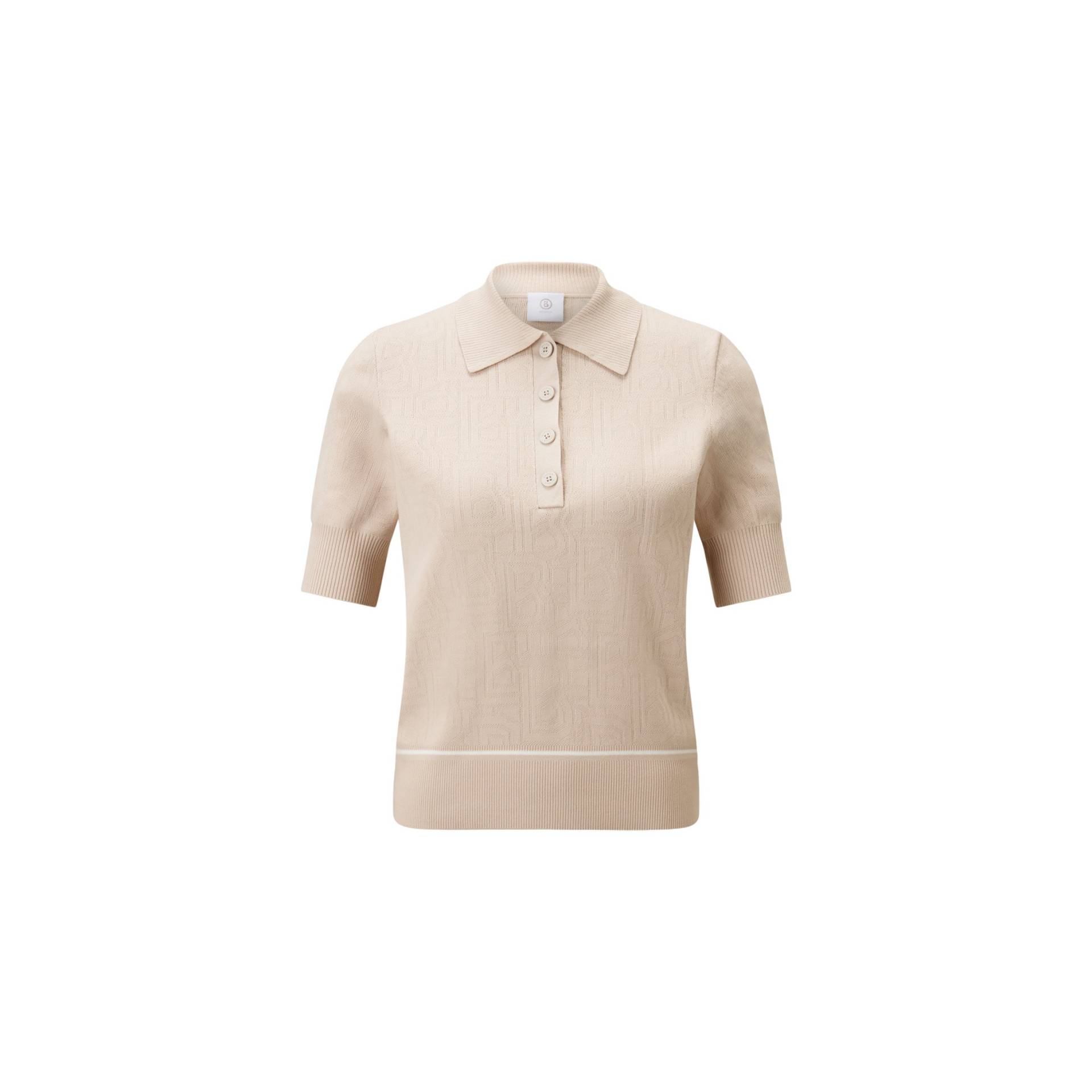 BOGNER SPORT Strick-Polo-Shirt Maia für Damen - Sand - 34 von BOGNER Sport