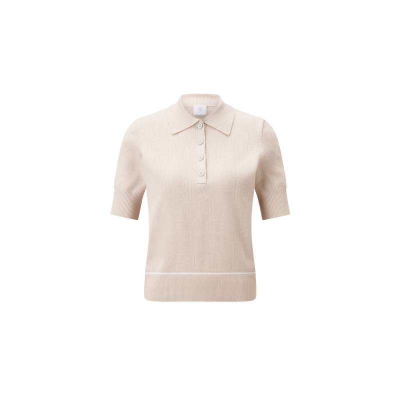 BOGNER SPORT Strick-Polo-Shirt Maia für Damen - Sand - 36 von BOGNER Sport