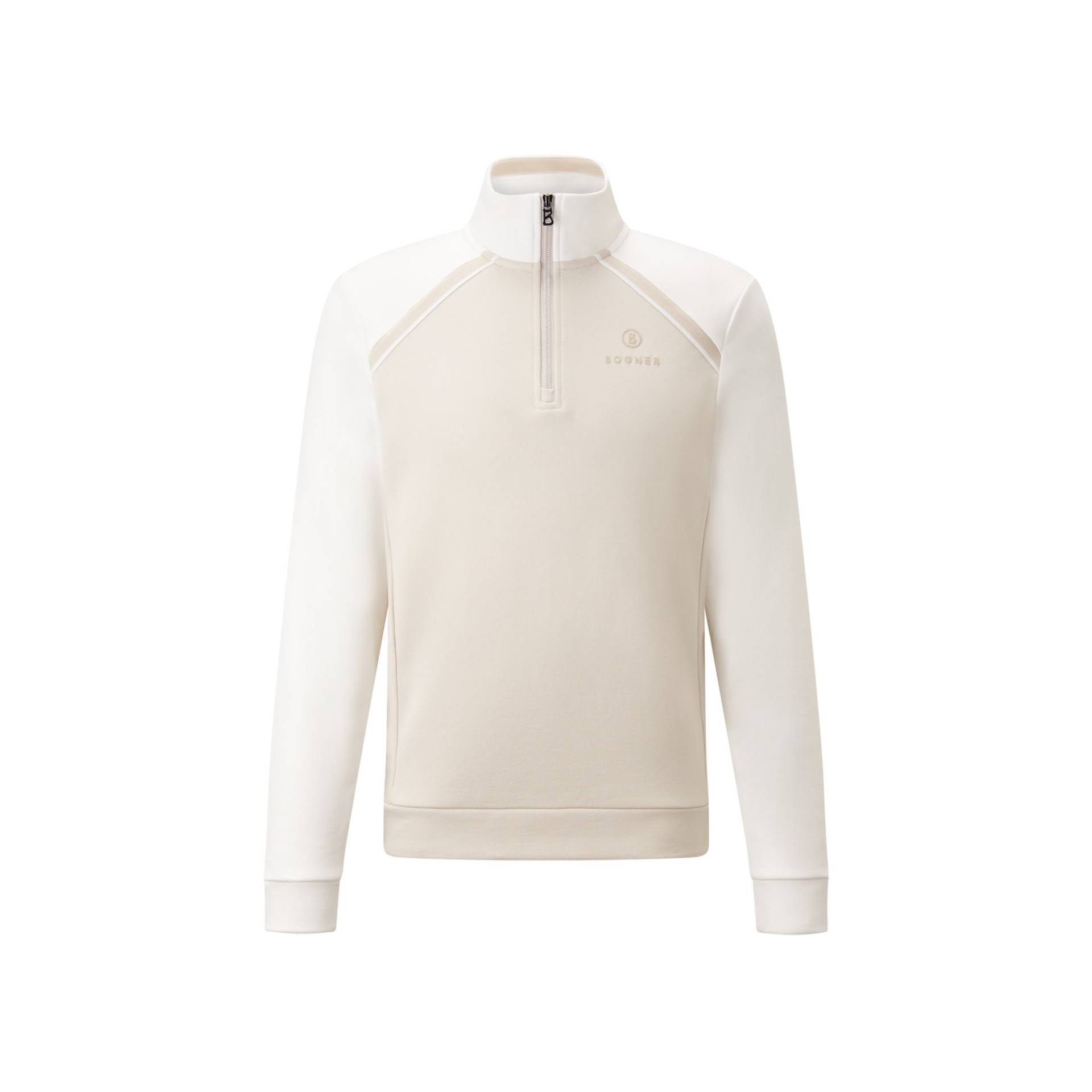 BOGNER SPORT Sweat-Troyer Tomek für Herren - Beige/Off-White - 3XL von BOGNER Sport