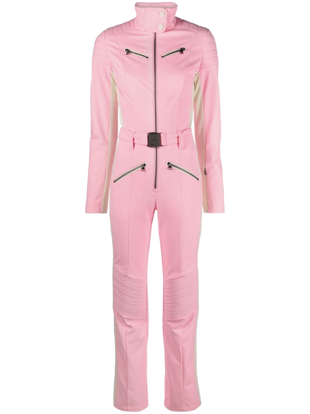 BOGNER Misha striped ski suit - Pink von BOGNER