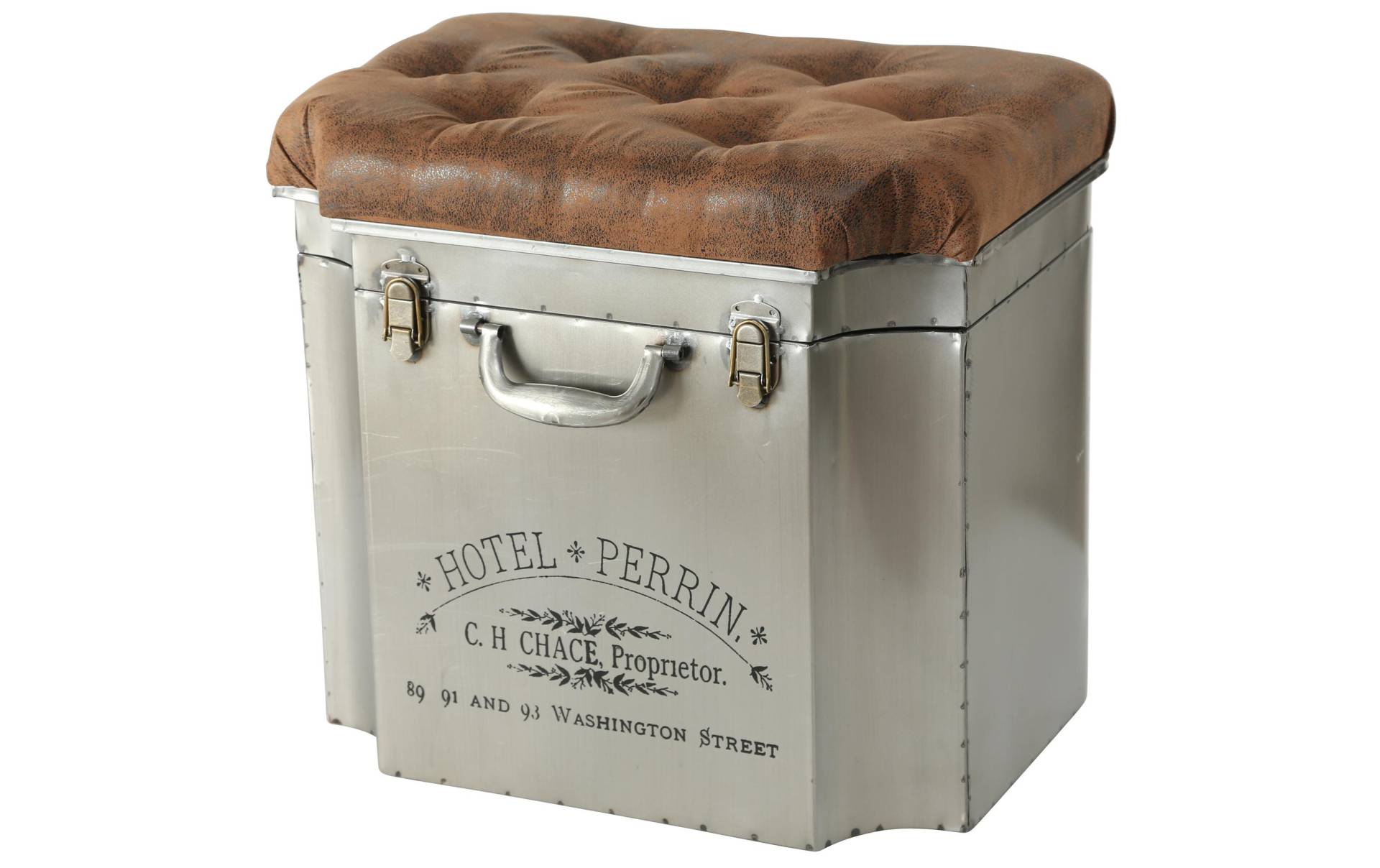 BOLTZE Hocker »Kinley Eisen, Braun/Silberfarben« BOLTZE Hocker »Kinley Eisen, Braun/Silberfarben« von BOLTZE