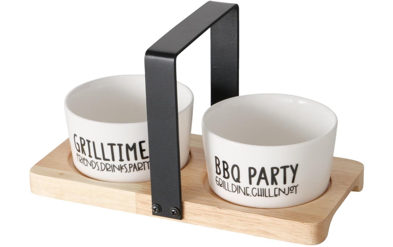 BOLTZE Servierplatte »mit Schälchen Grillhouse Gummibaumholz« BOLTZE Servierplatte »mit Schälchen Grillhouse Gummibaumholz« von BOLTZE